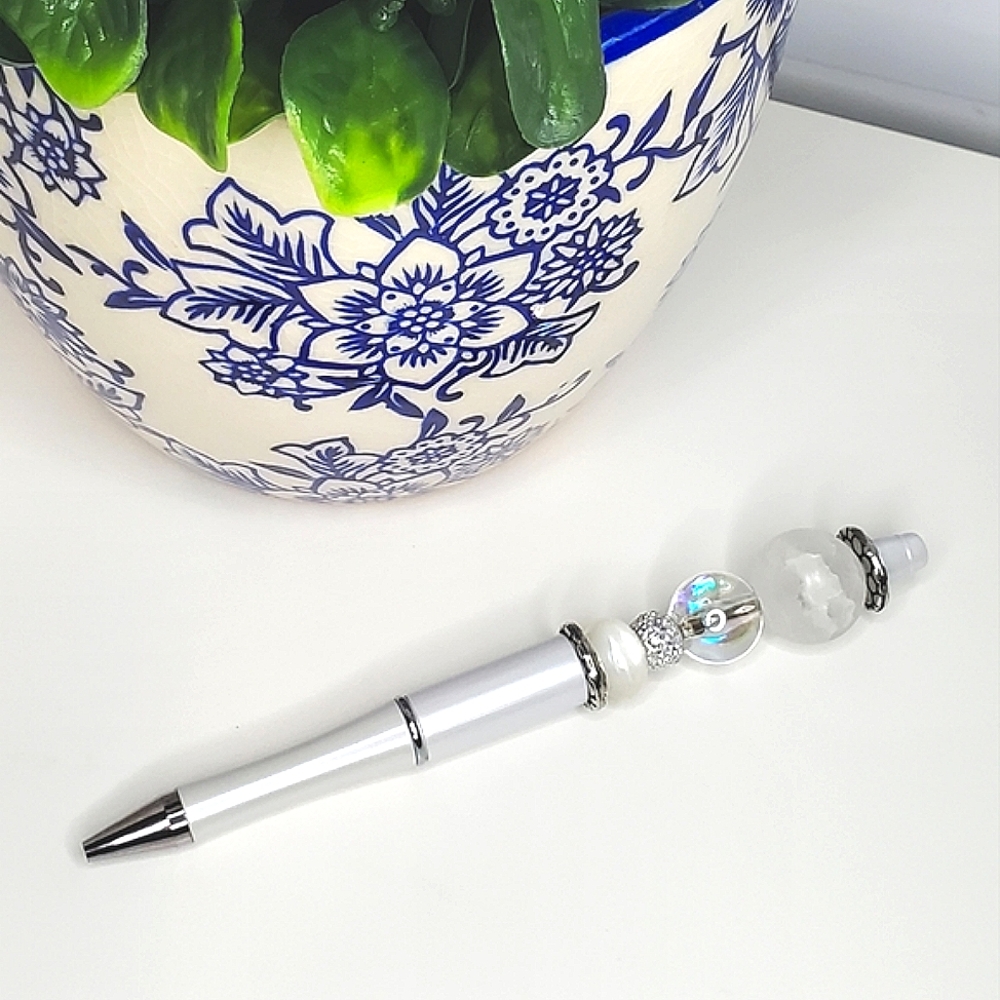 SNOW BRIGHT BEADED PEN